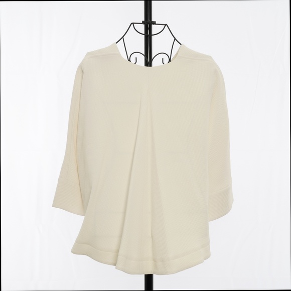 Tibi Asymmetrical Ivory Crop Top - Size XS - Picture 5 of 7